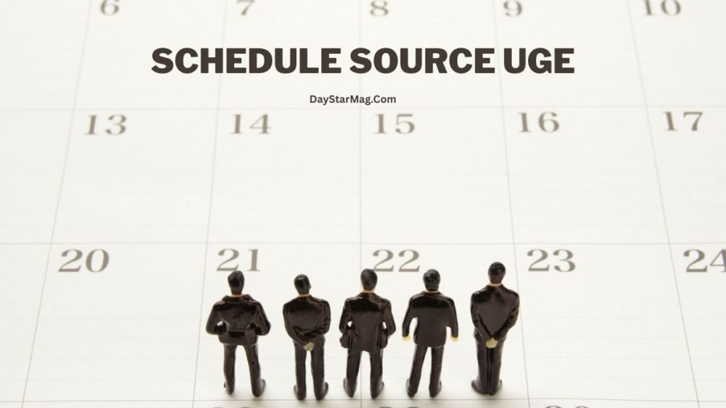 “Schedule Source UGE dashboard showing employee shift scheduling tools”